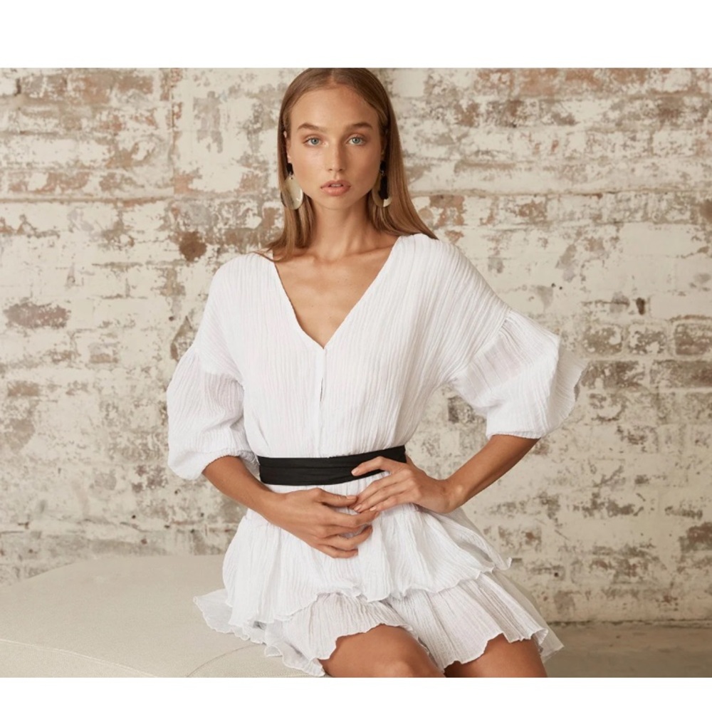 MLM Label Fleur Dress in White